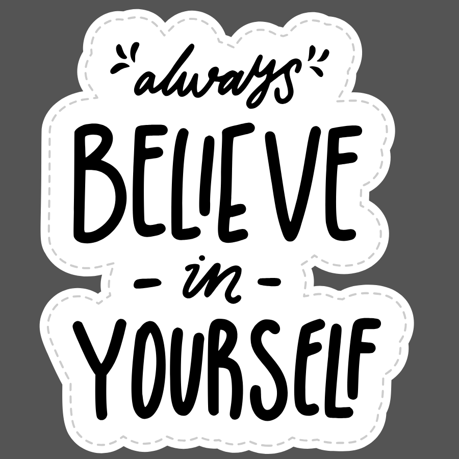 Always believe in yourself | Iron-on Patch | Aesthetic Quote Pop patches