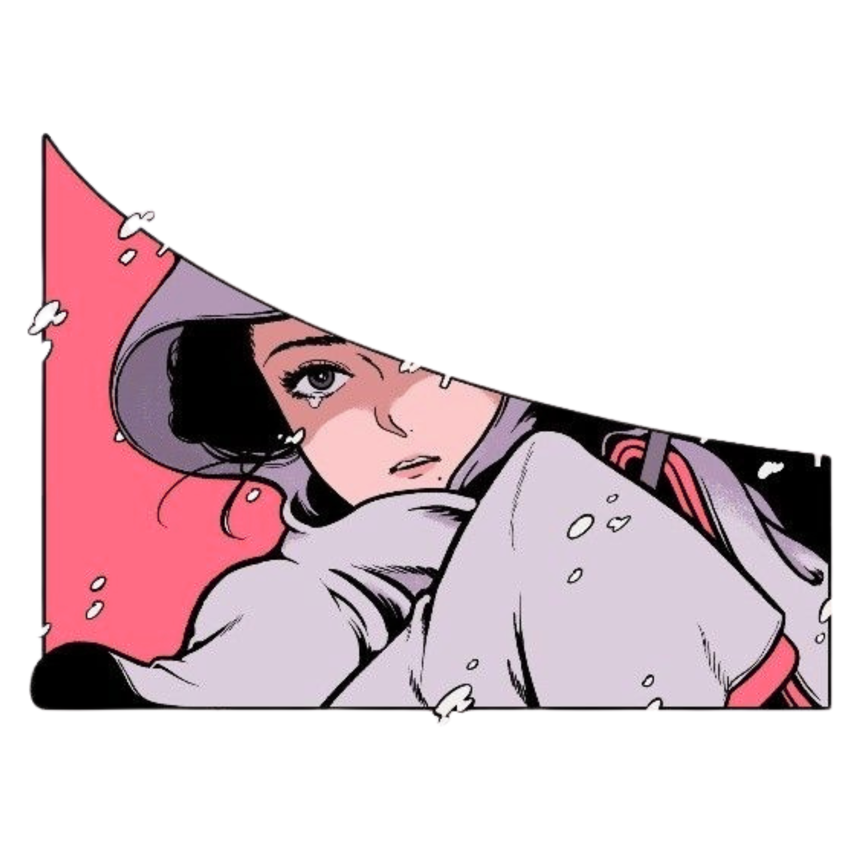 Snow Day Stare | Iron-on Patch | Girlie Pop