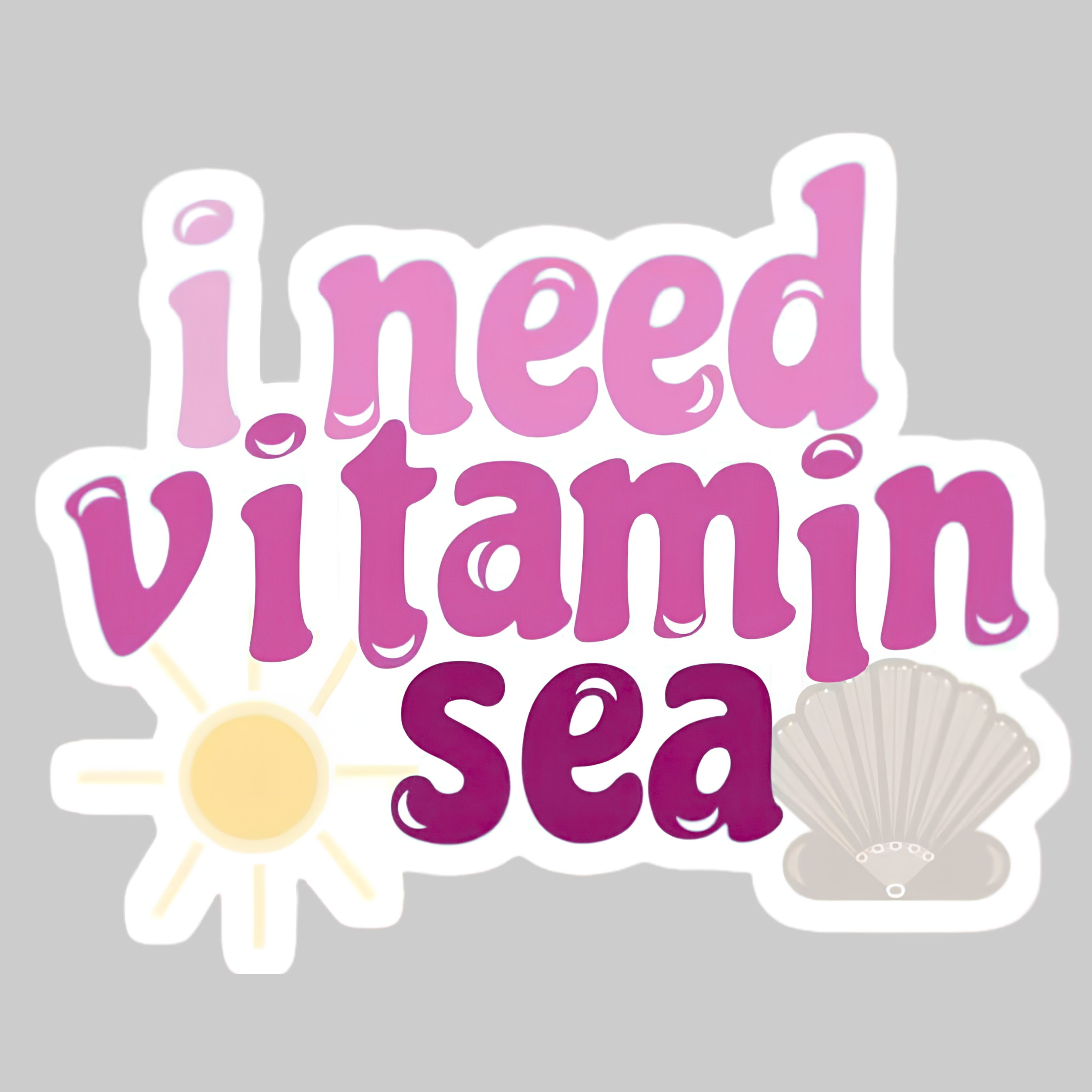 I Need VitaMin Sea | Iron on patch | Vacay Mode