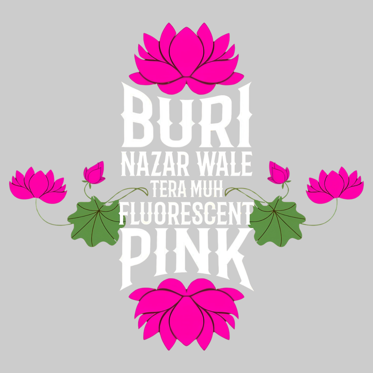 Fluorescent Pink Drishti Blocker | Iron-on Patch | Bindaas Bol