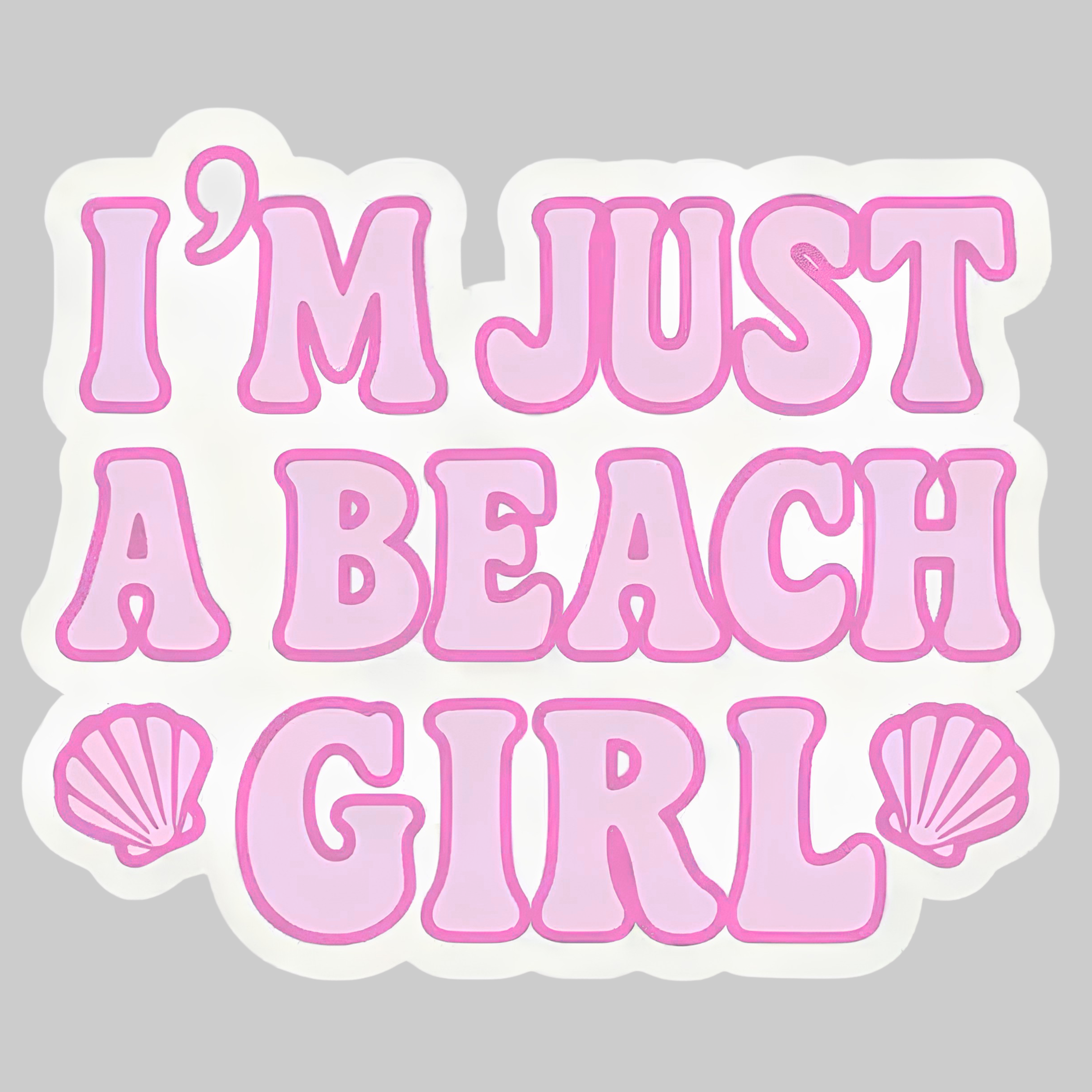I Am Just Beach Girl | Iron on patch | Vacay Mode