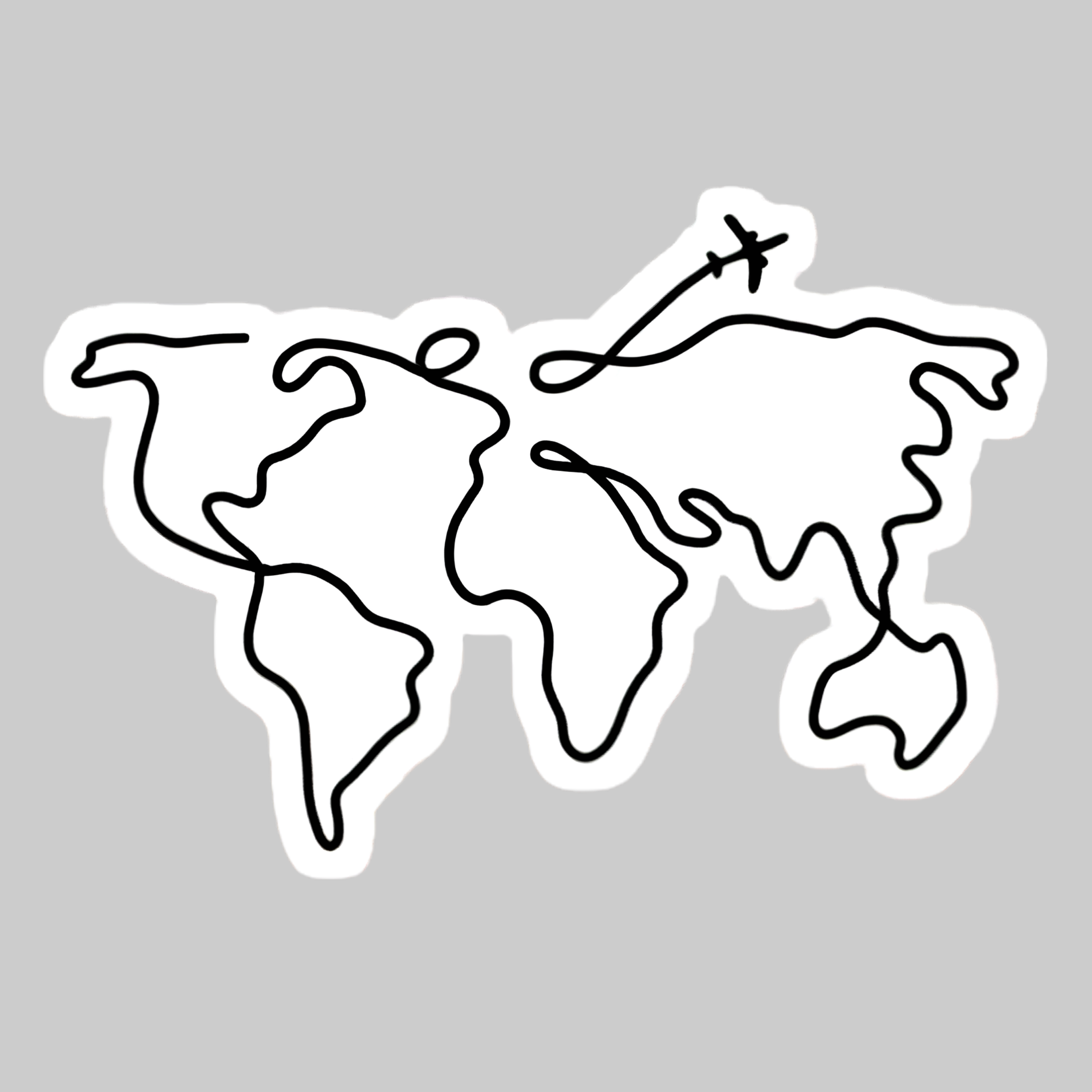 Air Map | Iron on patch | Vacay Mode