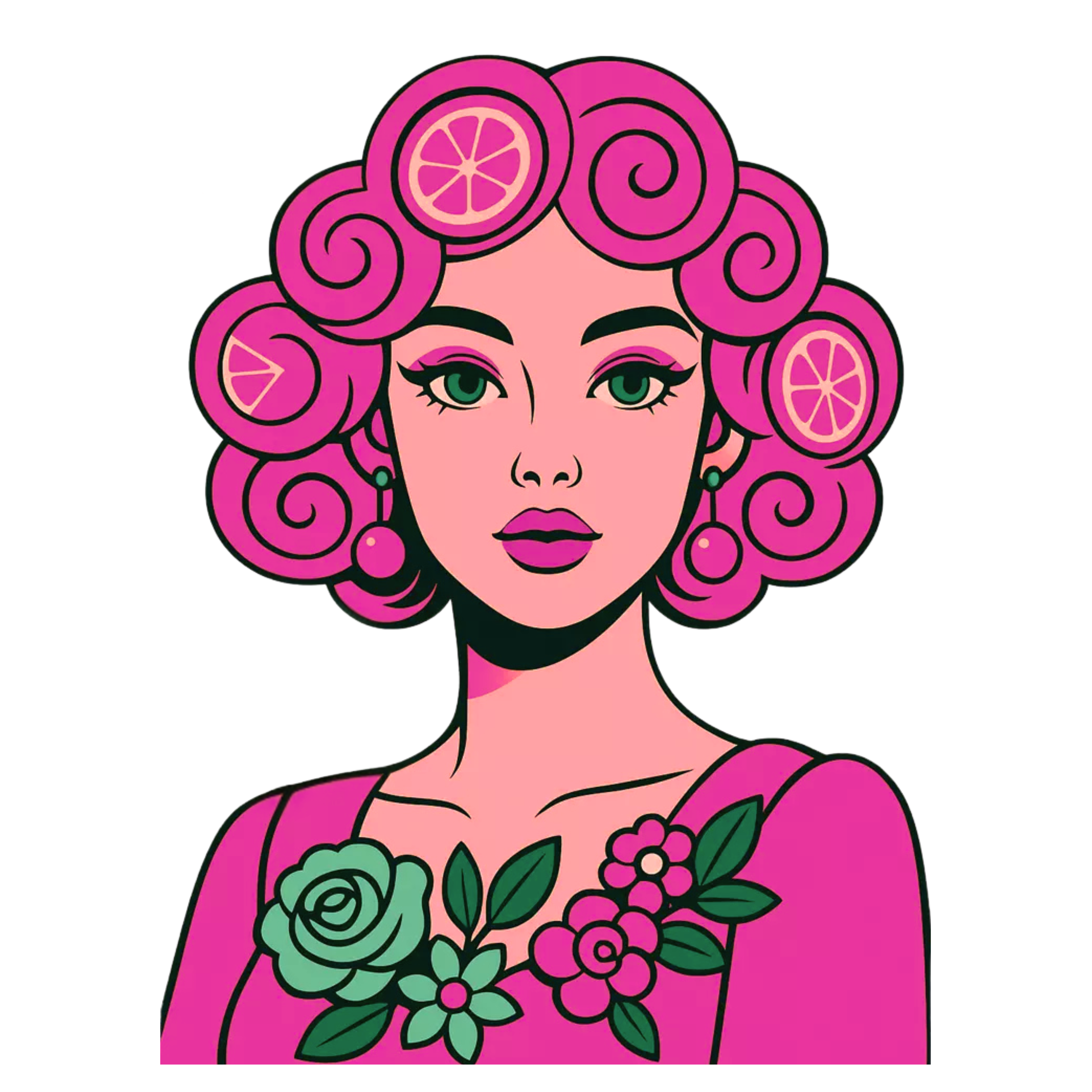 Berry Bombshell | Iron-on Patch | Girlie Pop