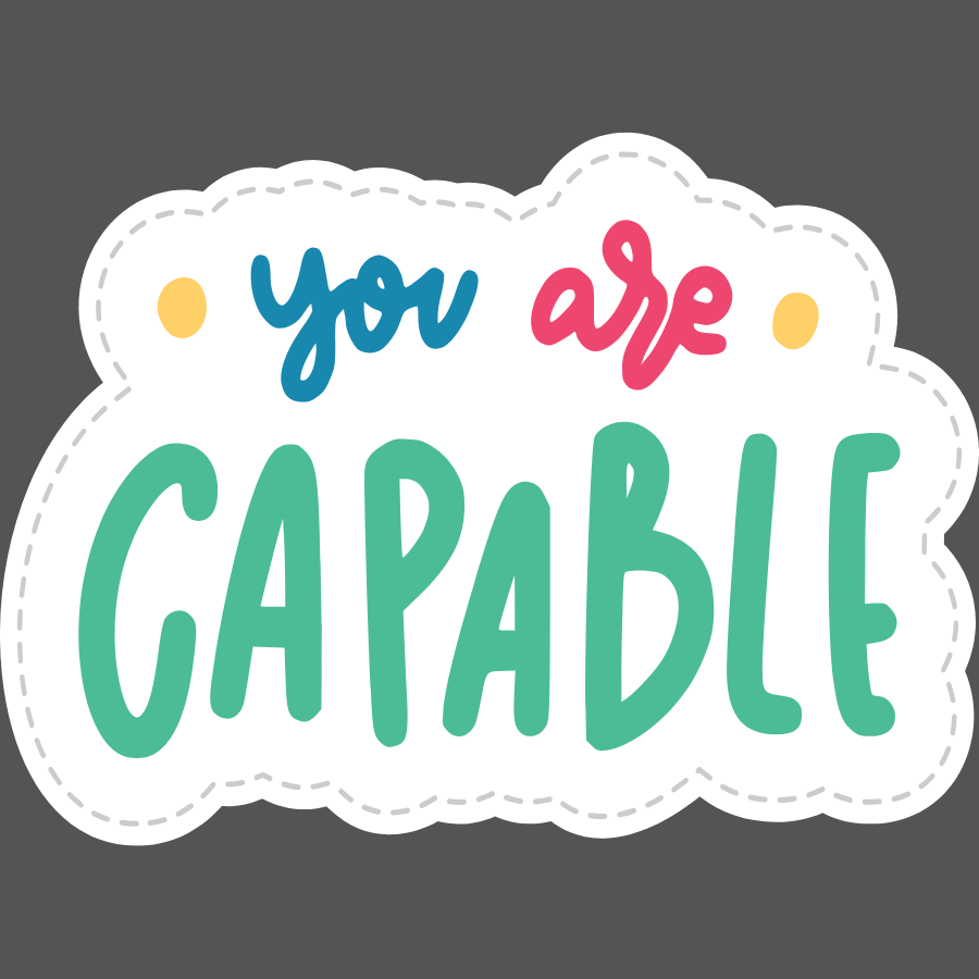 You are capable | Iron-on Patch | Aesthetic Quote Pop patches