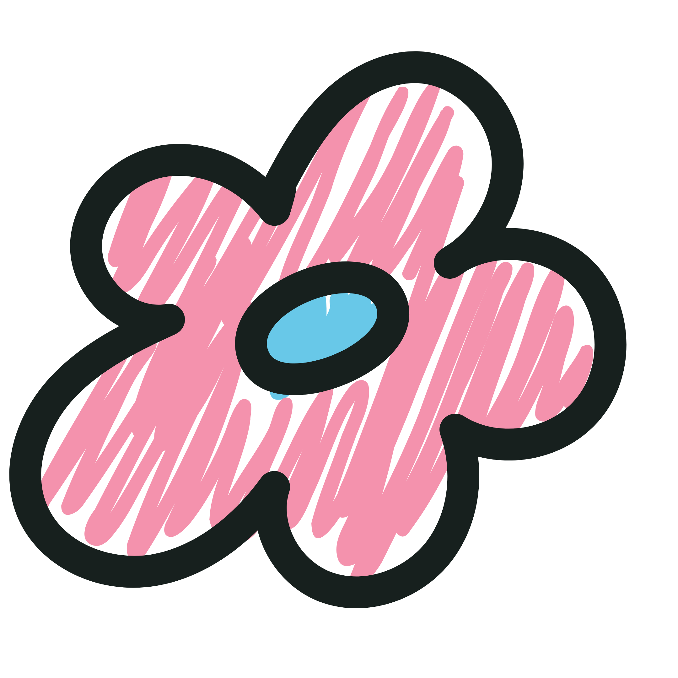 The Pink Flower | Iron-on Patch | Meadow Manor