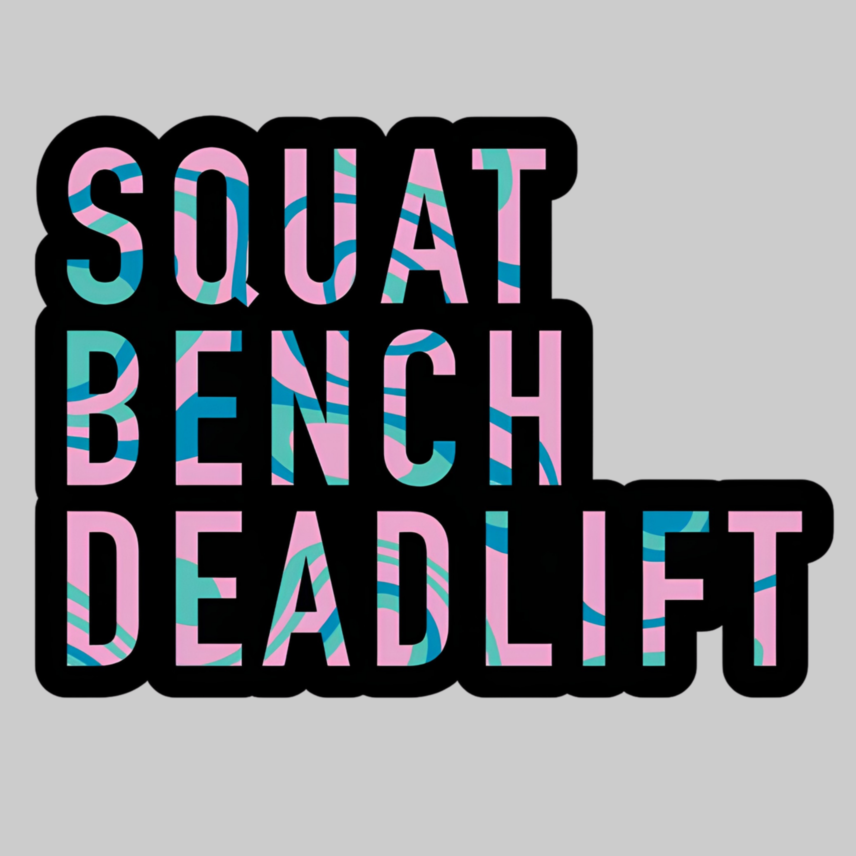 Squat Bench Deadlift | Iron-on Patch | Lift Cult