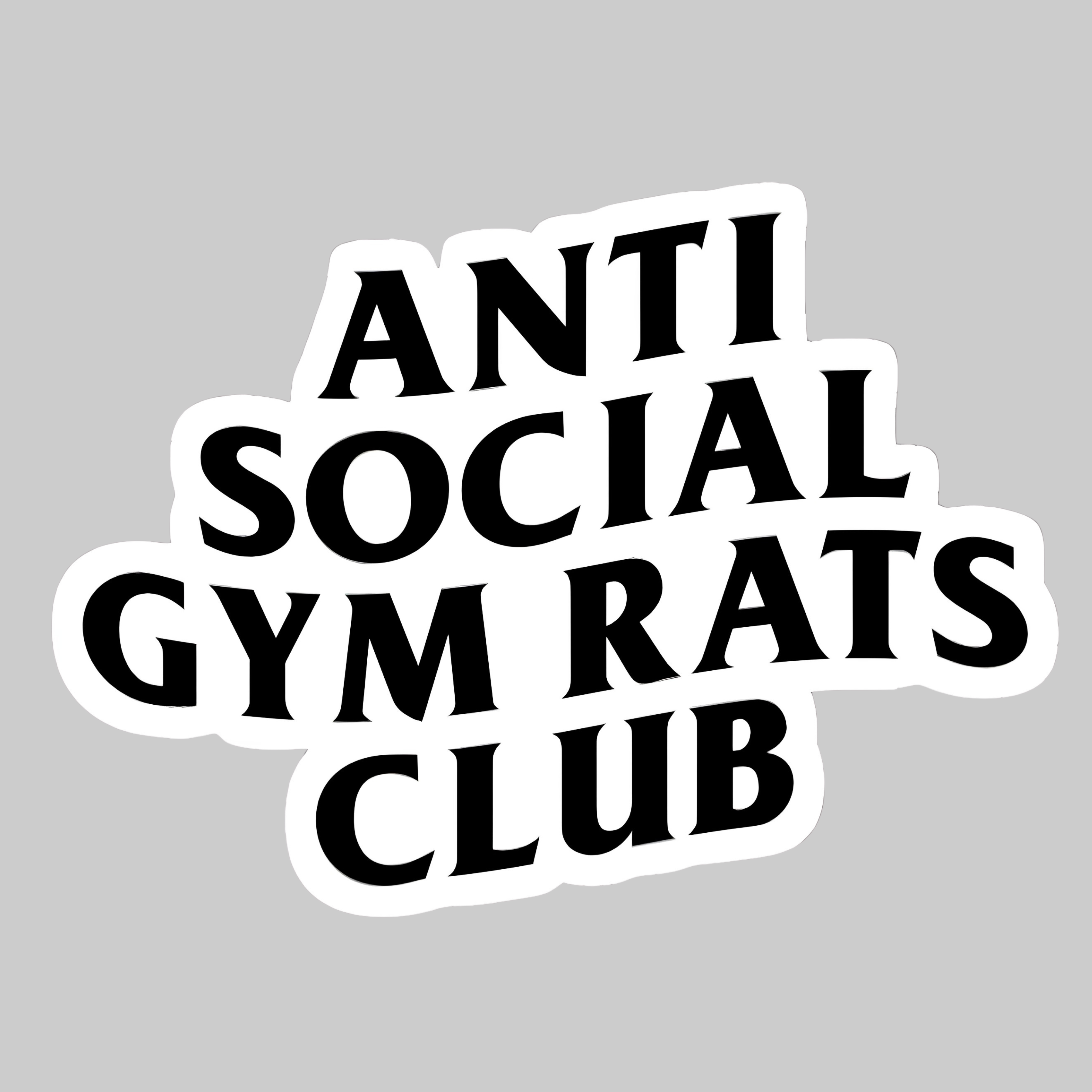 Anti Social Gym Rats Club | Iron-on Patch | Lift Cult