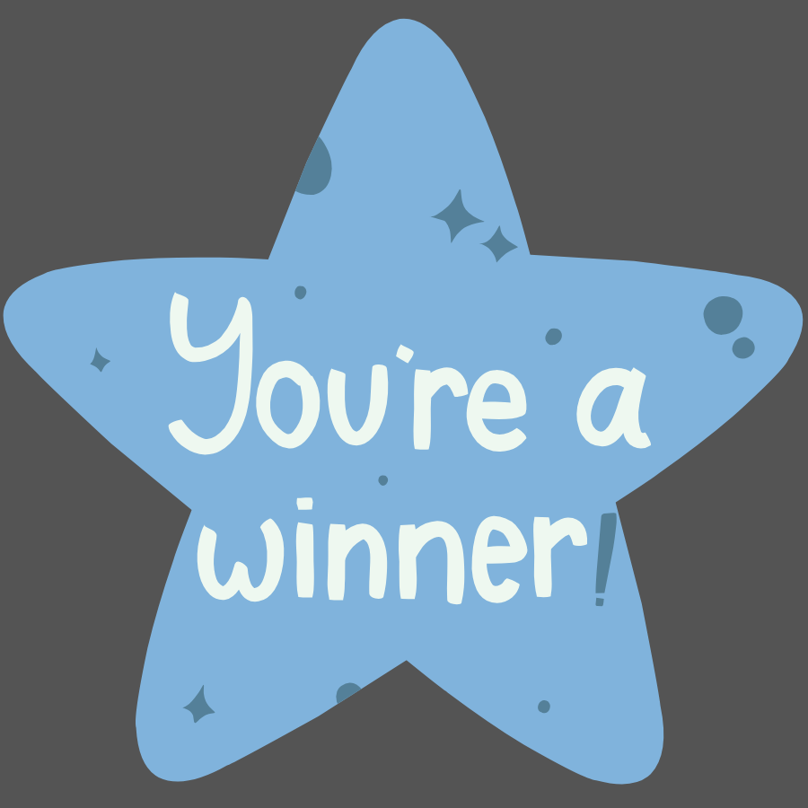 You are winner | Iron-on Patch | Aesthetic Quote Pop patches