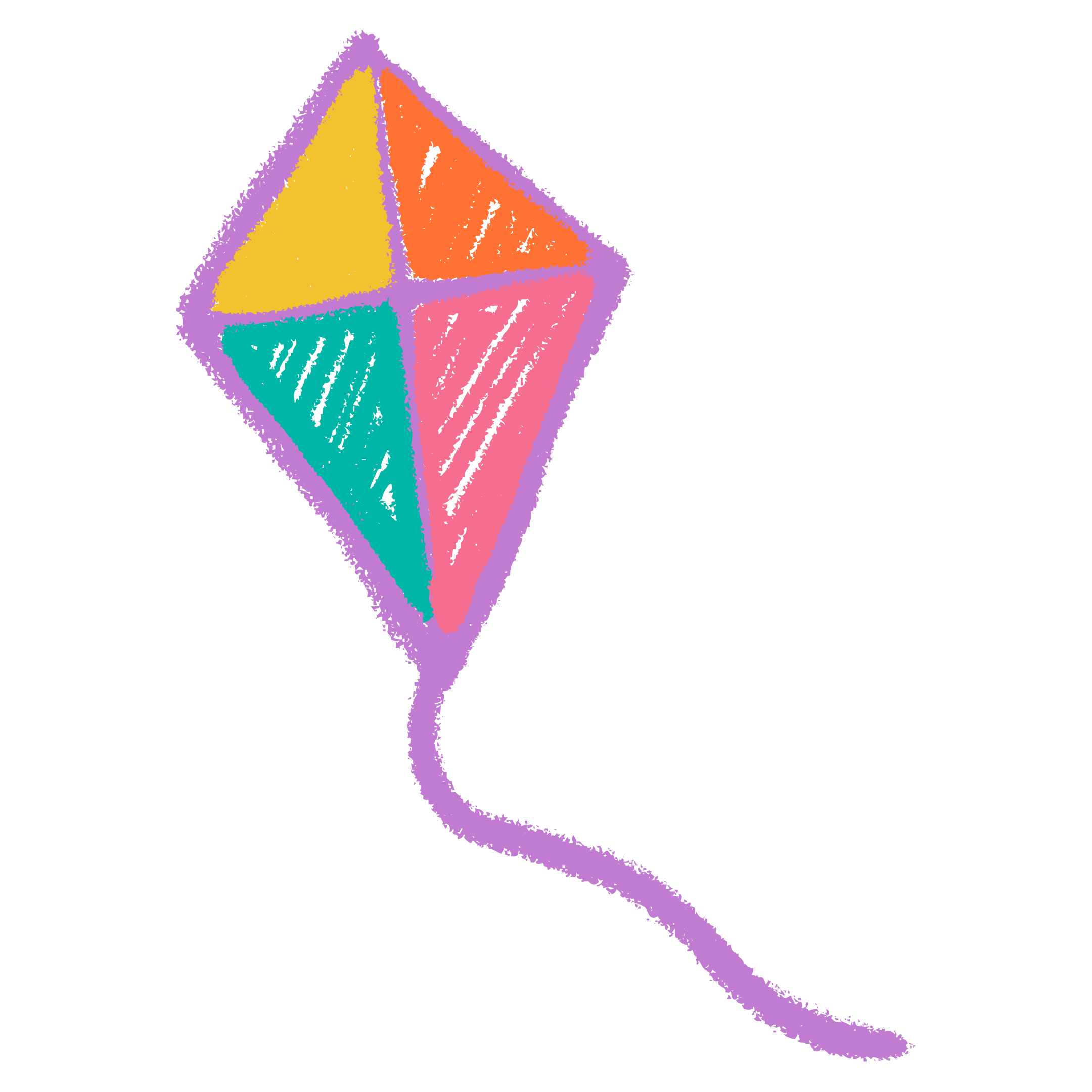 Color Full Kite | Iron-on Patch | Meadow Manor