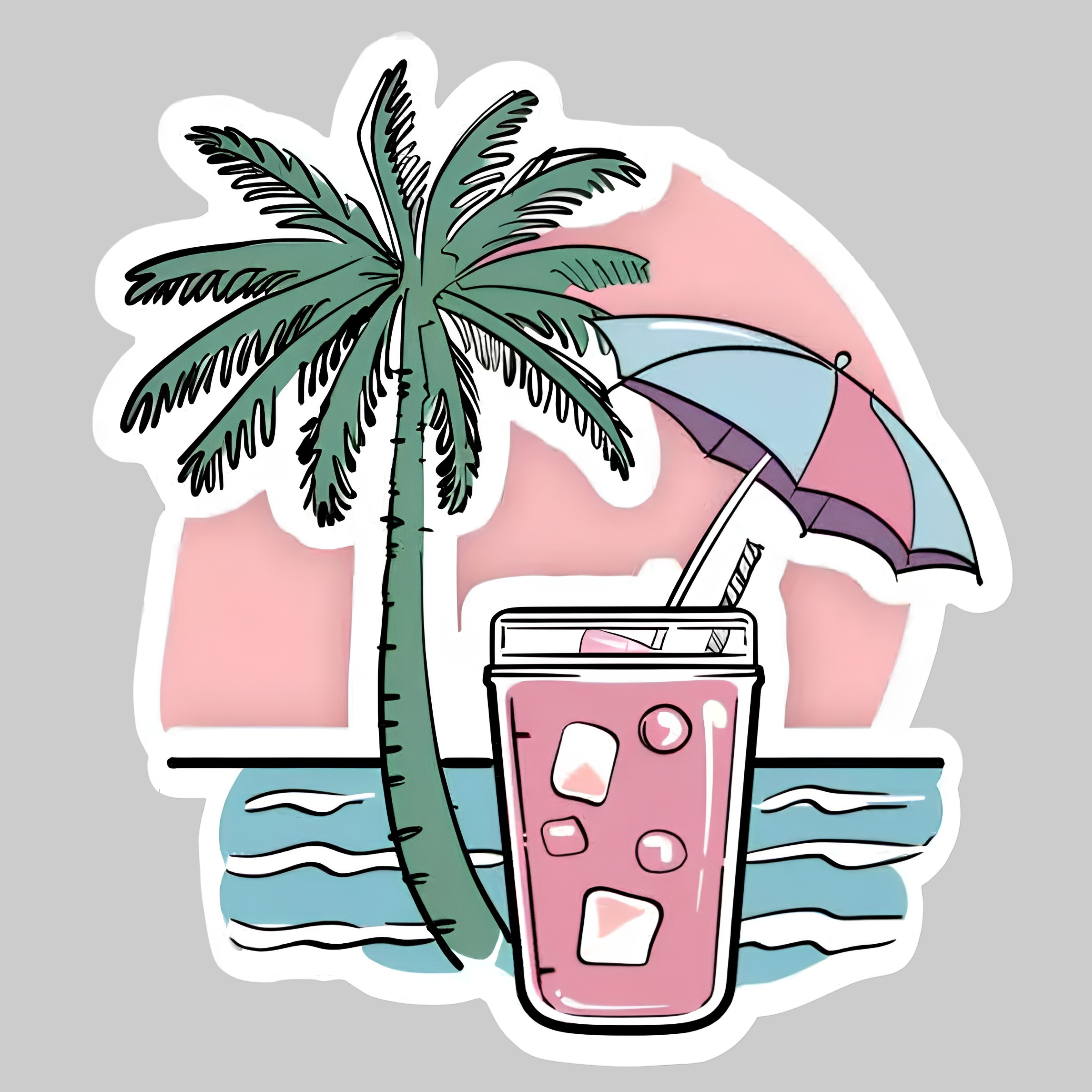 Coastal Chill | Iron on patch | Vacay Mode