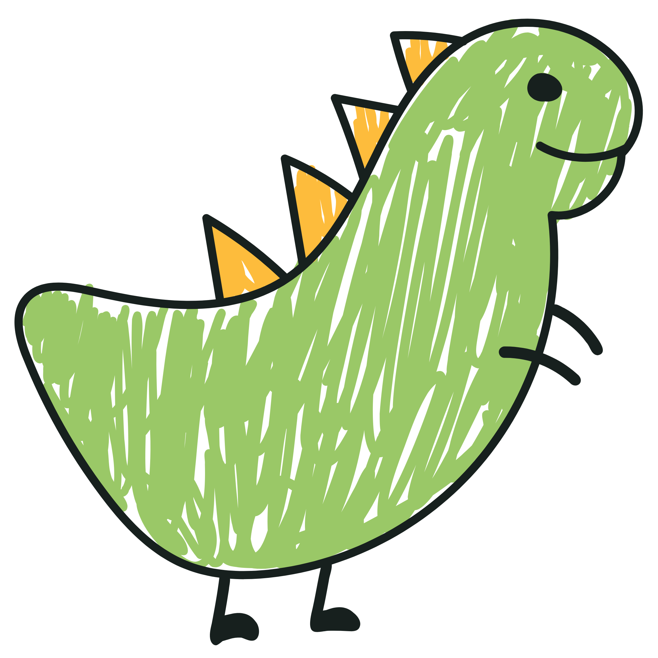 The Scribble-Saurus | Iron-on Patch | Meadow Manor