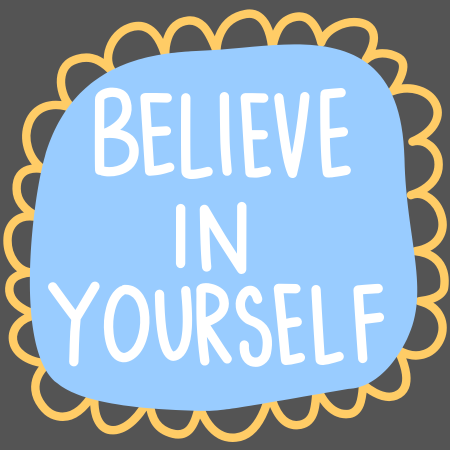 Belive in yourself | Iron-on Patch | Aesthetic Quote Pop patches
