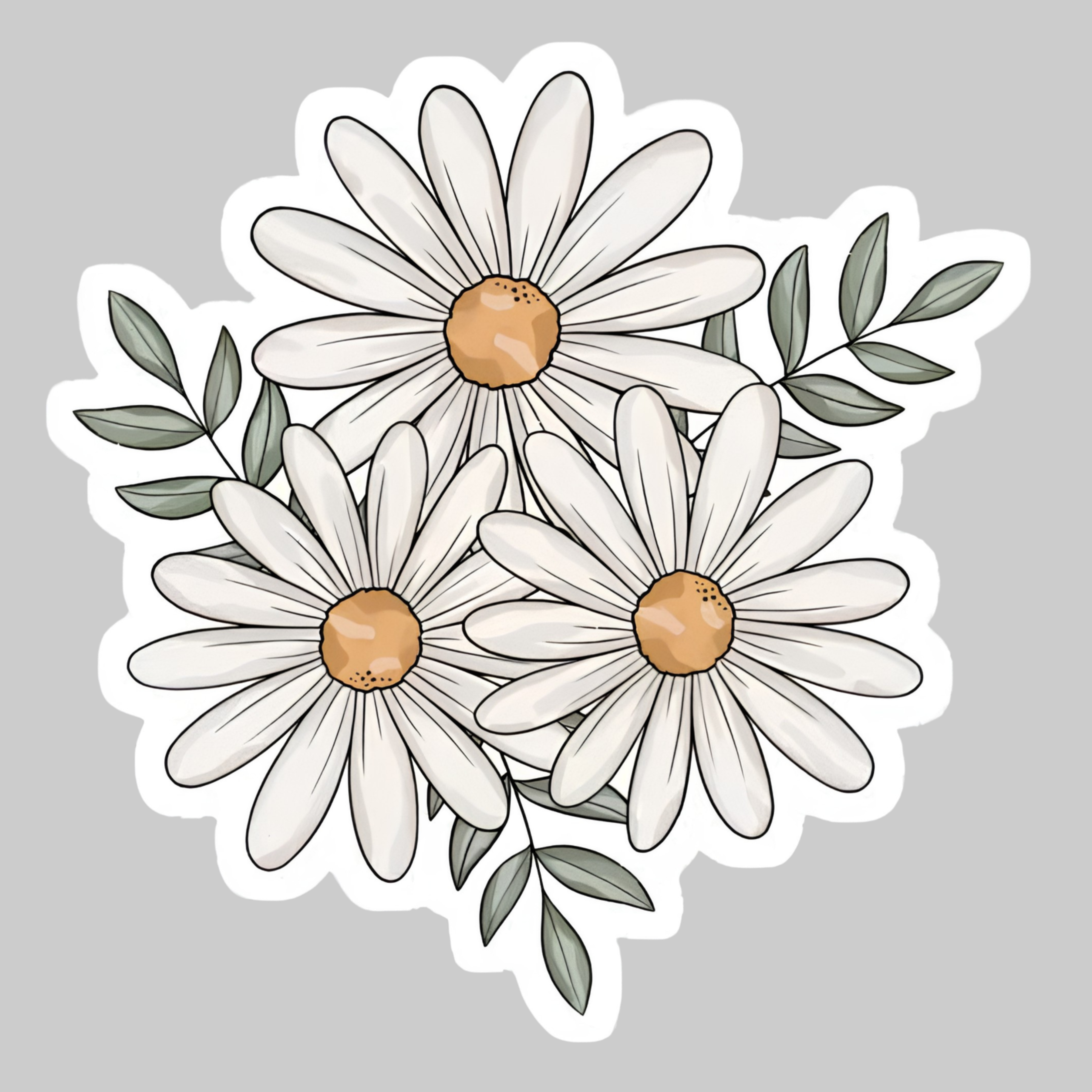 Daisy Bloom Trio | Iron On Patch | Pinterest Flowers