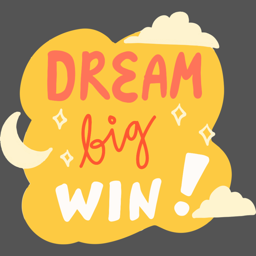 Dream big win | Iron-on Patch | Aesthetic Quote Pop patches