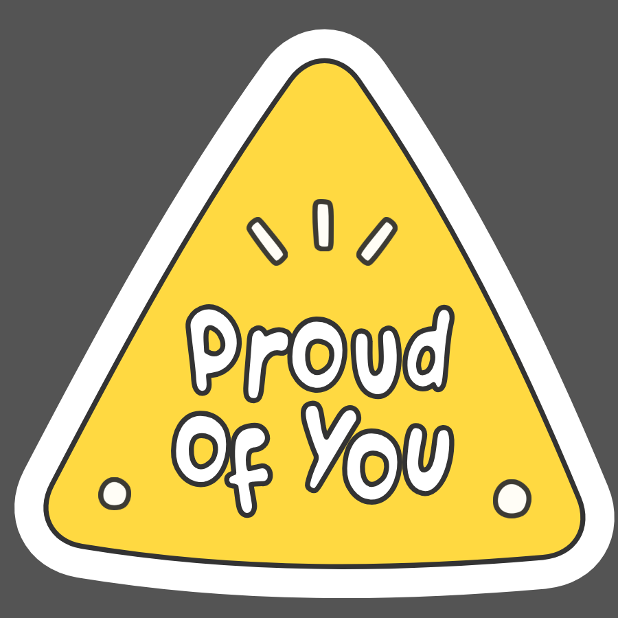 Proud of you | Iron-on Patch | Aesthetic Quote Pop patches