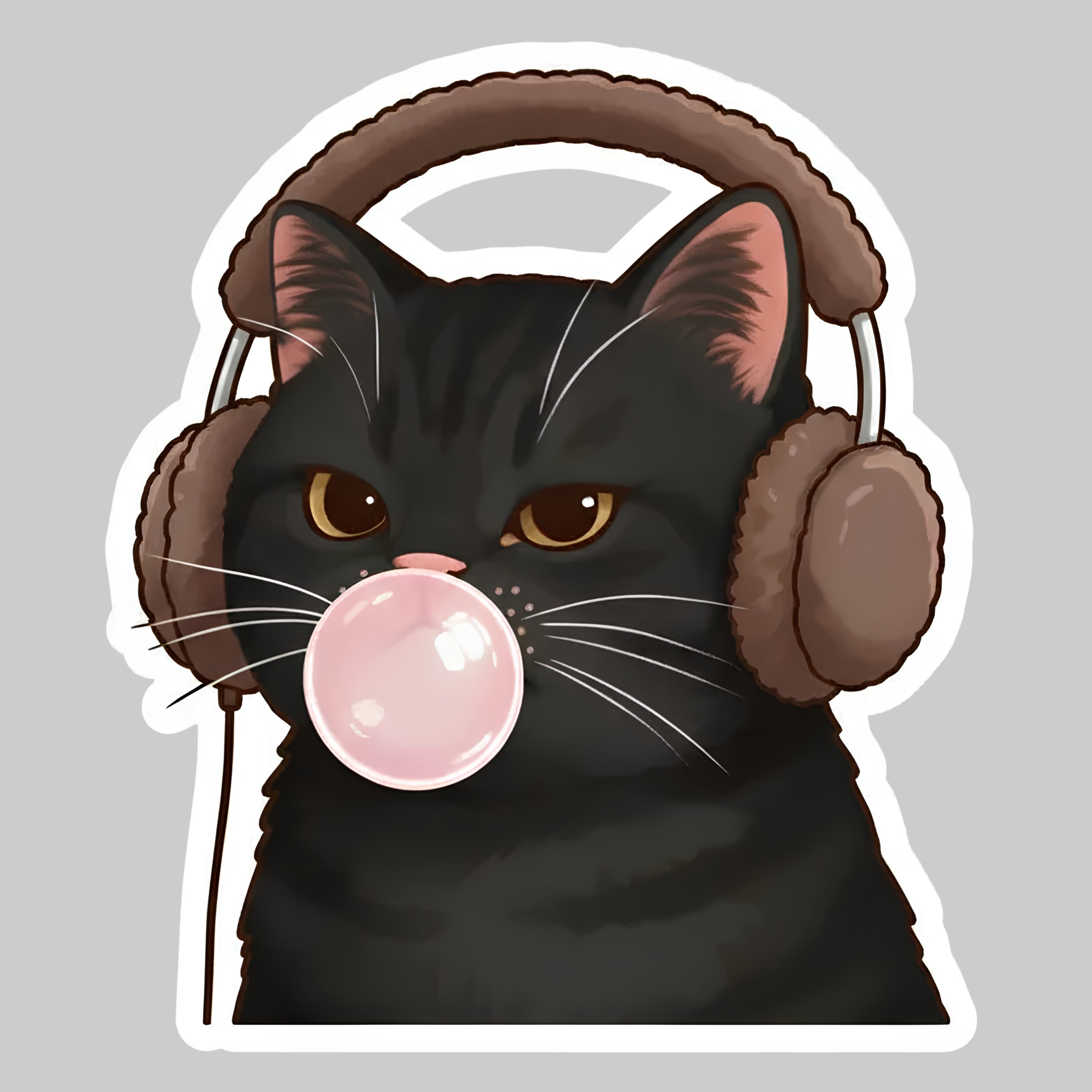 Bubble Cat | Iron On Patch | Cute Cat