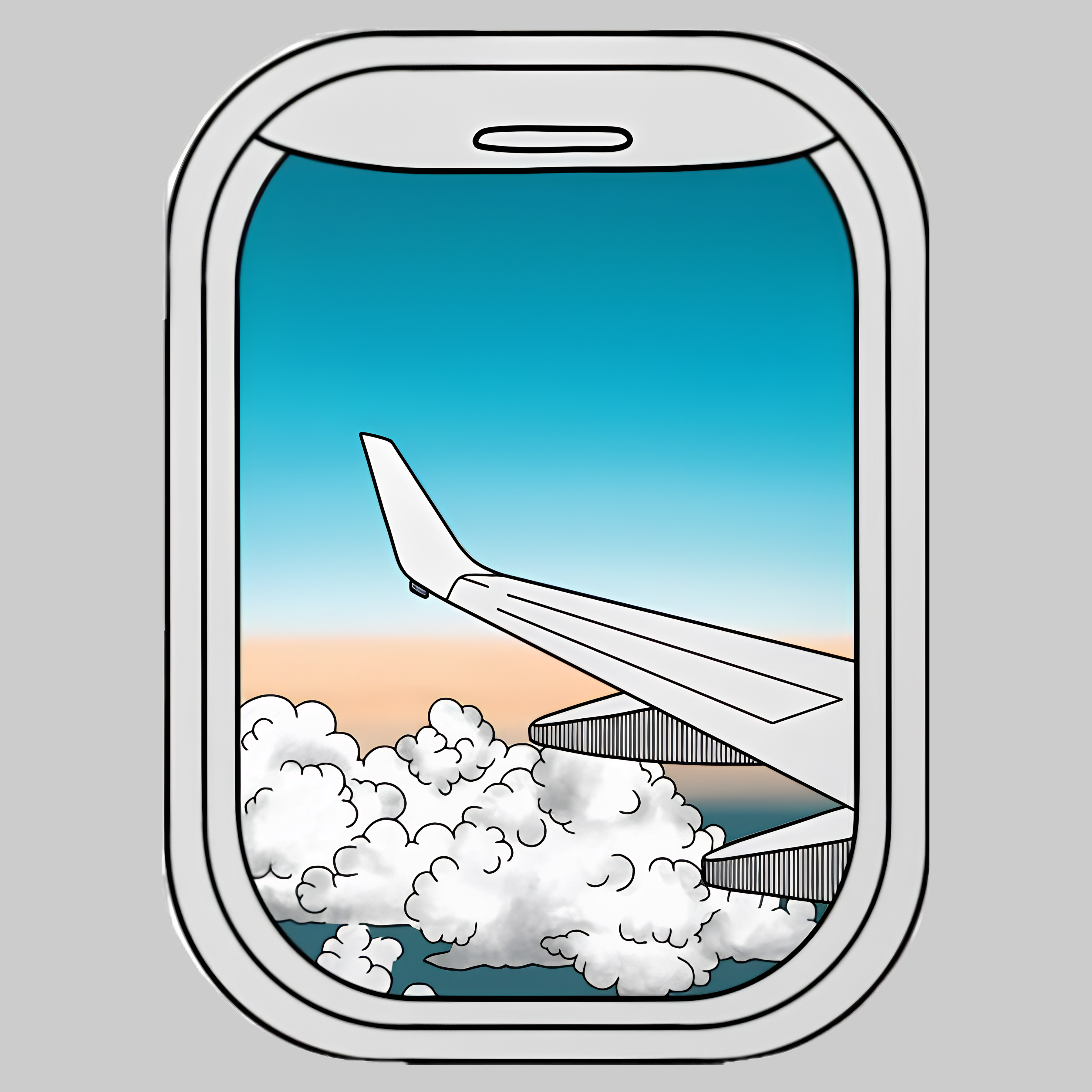 Plane Window | Iron on patch | Vacay Mode