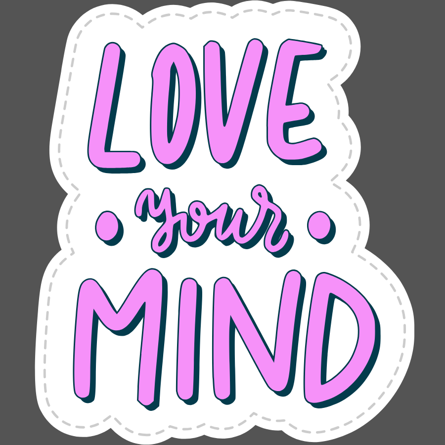 Love your mind | Iron-on Patch | Aesthetic Quote Pop patches