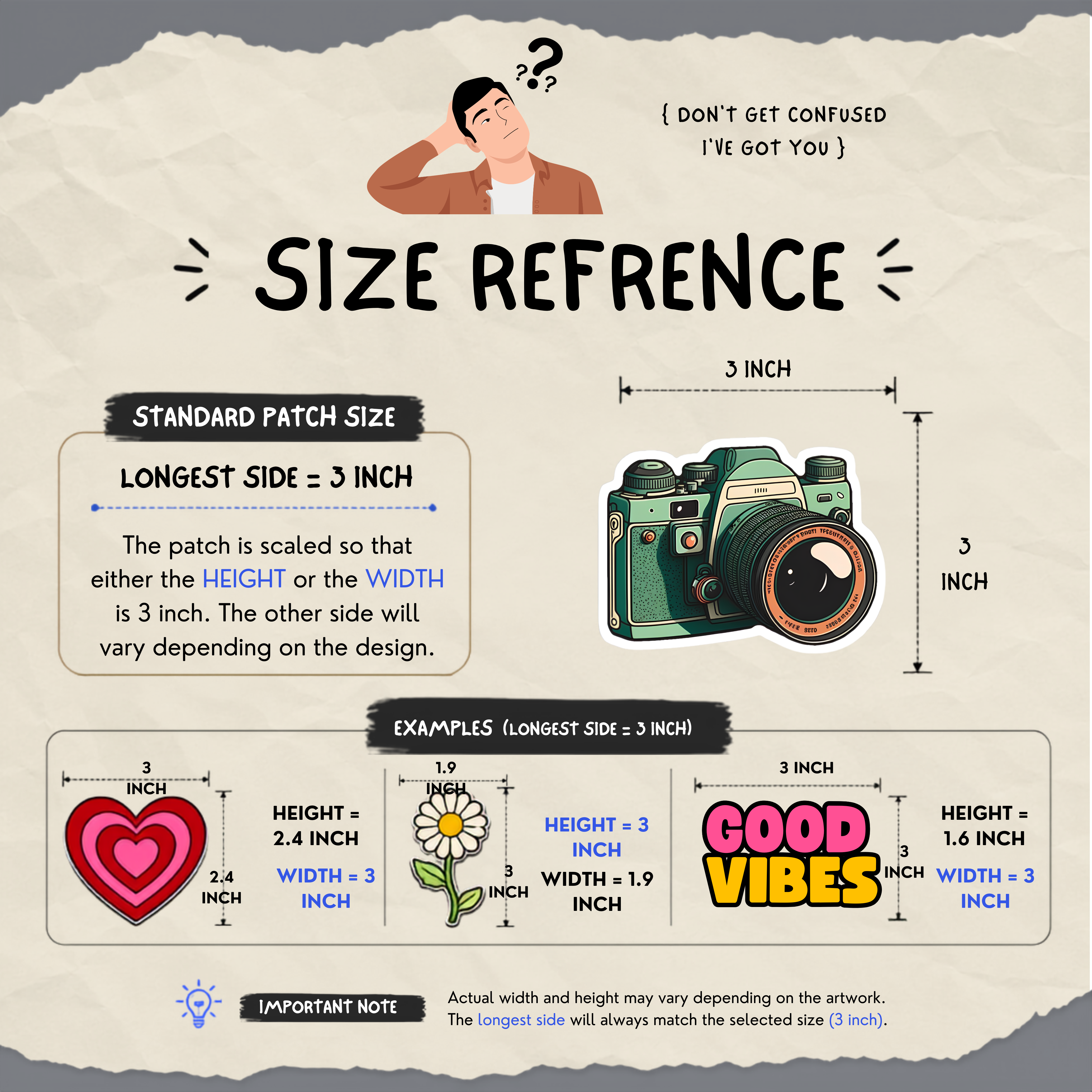 Size reference image