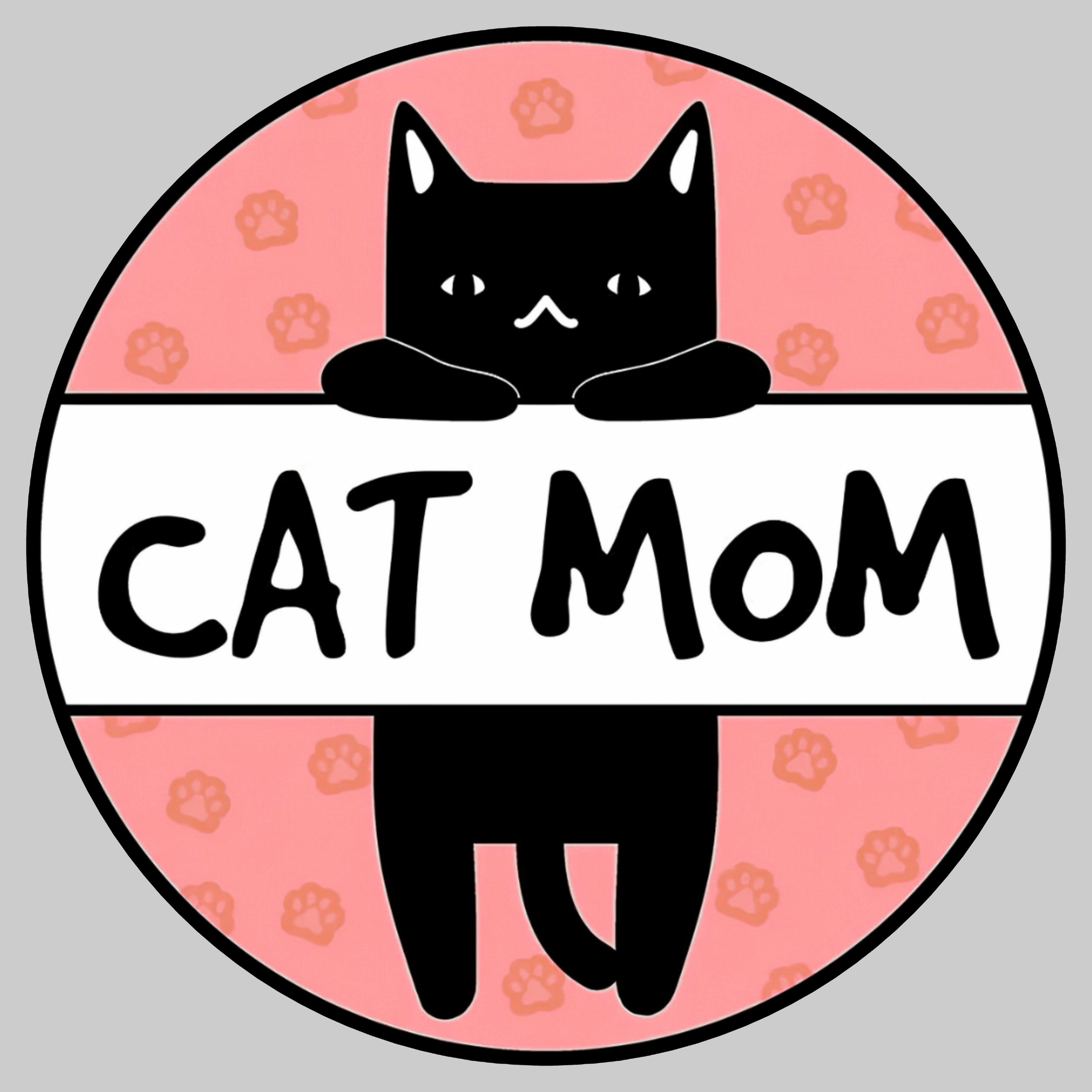 Cat Mom | Iron on patch | Cute Cat